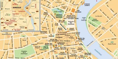 Bordeaux á korti