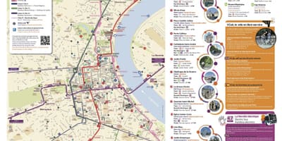 Kort af Bordeaux-safnið